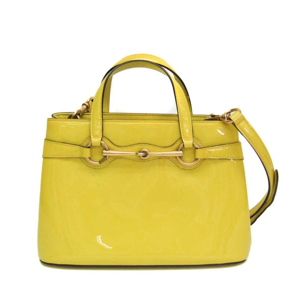 Gucci Bright Bit Convertible Tote Patent leather